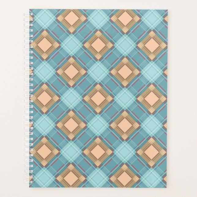 Blau-beige kariert planer (Vorderseite)