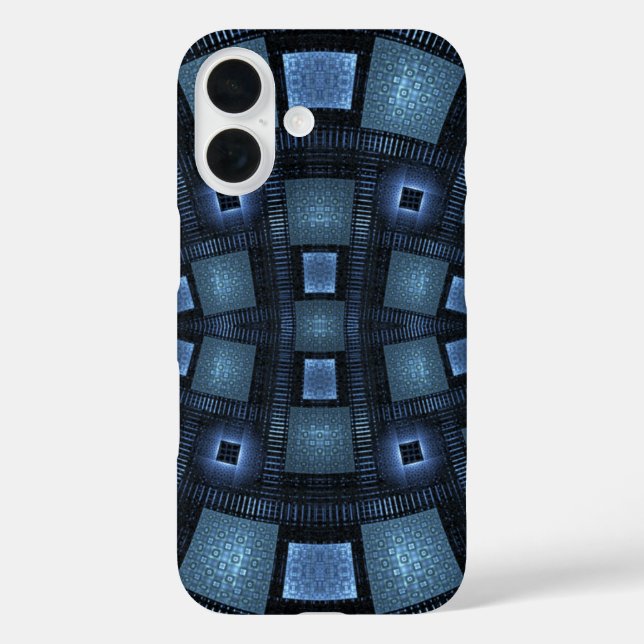 Blau bewegt Abstraktes Muster Case-Mate iPhone Hülle (Rückseite)