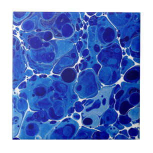 Blau bewegt Seeschaumfliese wellenartig Fliese