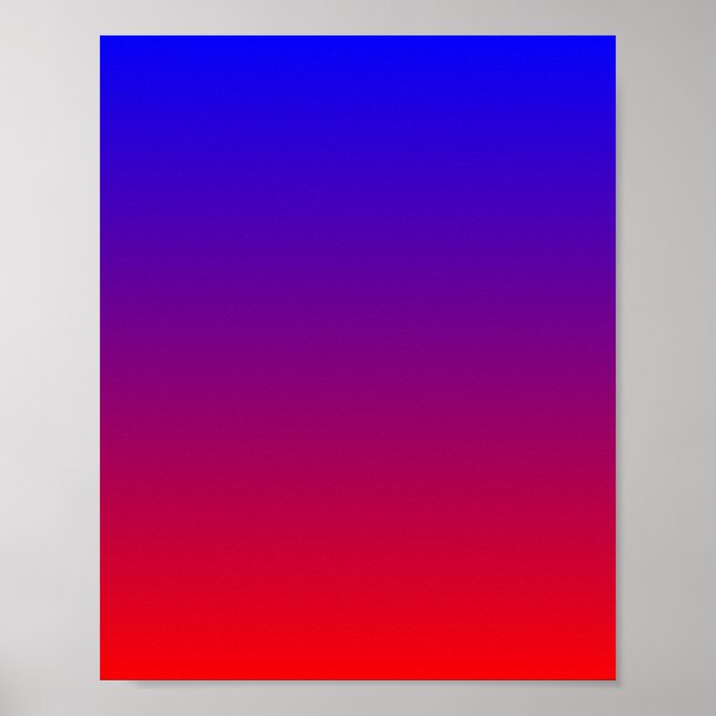 Blau bis Rot Poster (Vorne)