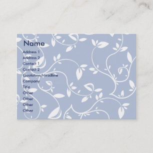 Blau-Blätter - Chubby Visitenkarte