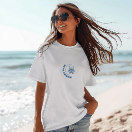 Blau-blaue Babydusche Bär Tri-Blend Shirt