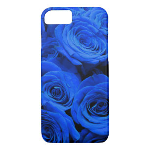 Blau blühende Blumen blauer Rose iPhone 8/7 Hülle