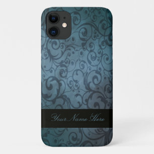 Blau blüht personalisiertes Case-Mate iPhone hülle