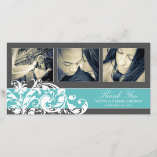 BLAU BLÜHT WEDDING %PIPE% DANKT IHNEN ZU KARDIEREN DANKESKARTE