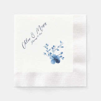 Blau, Blume Blossom, klein, Serviette