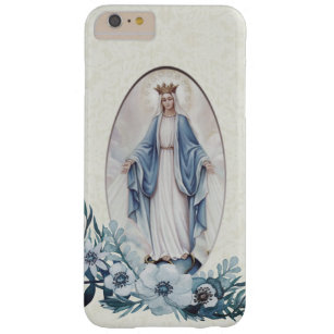 BLAU-BLUMEN-SPITZE JUNGFRAU-MARY-%PIPE% DAMEN-OF BARELY THERE iPhone 6 PLUS HÜLLE