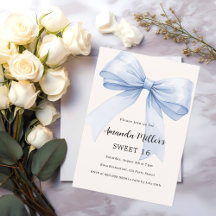 Blau-Bogen beige elegant Sweet 16
