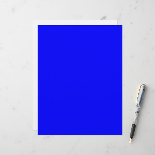 Blau Briefbogen (Vorderseite/Rückseite Beispiel)