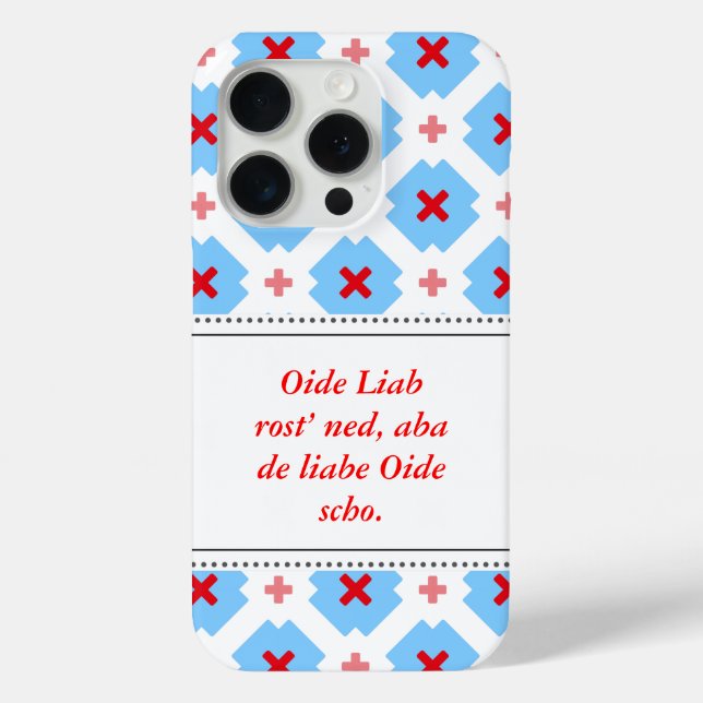 Blau Case-Mate iPhone Hülle (Rückseite)