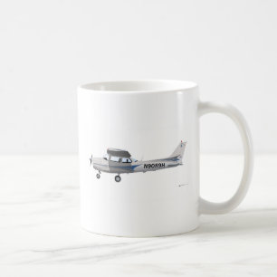 Blau Cessnas 172 Skyhawk Kaffeetasse