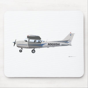 Blau Cessnas 172 Skyhawk Mousepad