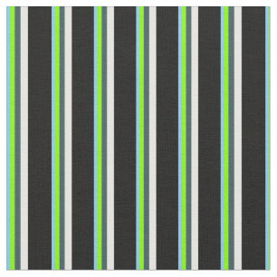 Blau, Chartreuse, Schiefergrau, Minzcreme und Schw Stoff