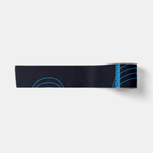 Blau, cool, modern, trendig, schlicht und kurvenre satinband