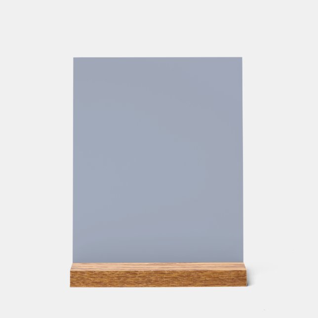 Blau (Crayola) (Vollfarbe) Acrylschild (Vorderseite)