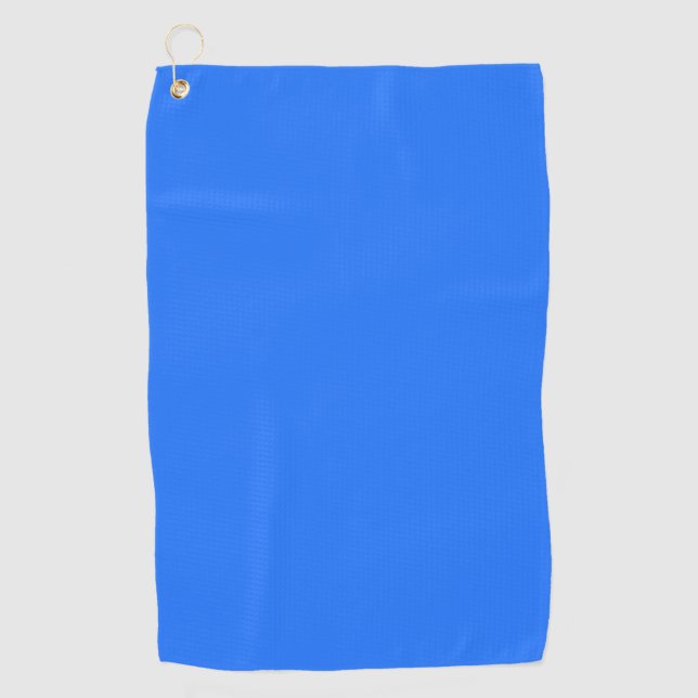 Blau (Crayola) (Vollfarbe) Golfhandtuch (Vorderseite)