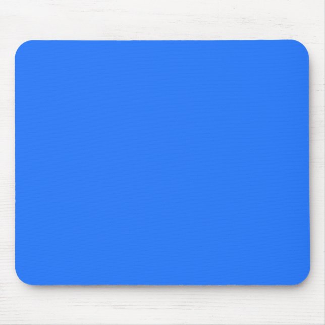 Blau (Crayola) (Vollfarbe) Mousepad (Vorne)