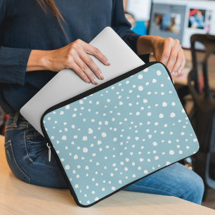 Blau-Dalmatiner-Punkte, Dalmatiner-Punkte, gepunkt Laptopschutzhülle