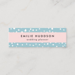 Blau-Dalmatiner-Punkte, Dalmatiner-Punkte, gepunkt Mini Visitenkarte