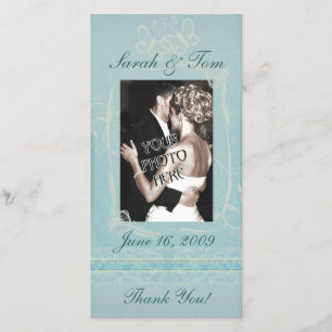 Blau dankt Ihnen besonders anfertigte Foto-Karte Dankeskarte