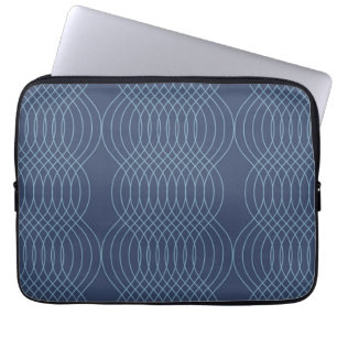 Blau, dekorativ, einfach, modern, trendige und gew laptopschutzhülle