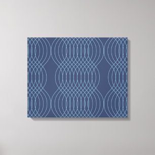 Blau, dekorativ, einfach, modern, trendige und gew leinwanddruck