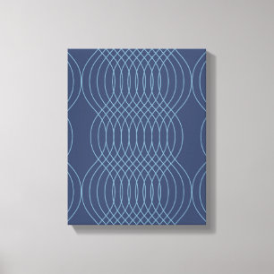 Blau, dekorativ, einfach, modern, trendige und gew leinwanddruck