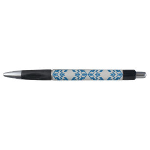 Blau, dekorativ, modern, trendig, cool geometrisch kugelschreiber