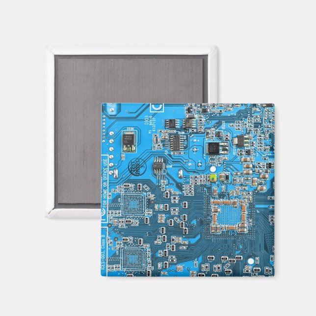 Blau der Computergehäuse Magnet (Vorderseite/Rückseite)