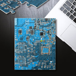 Blau der Computergehäuse Puzzle