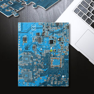 Blau der Computergehäuse Puzzle