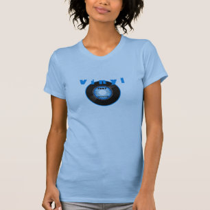 Blau der Vinyl45 Aufzeichnungs-1967 T-Shirt