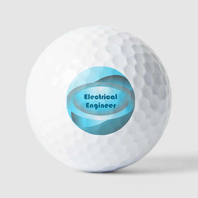 Blau des Elektroingenieurs Golfball (Vorderseite)