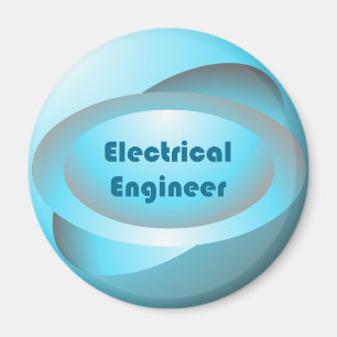 Blau des Elektroingenieurs Magnet