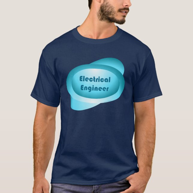 Blau des Elektroingenieurs T-Shirt (Vorderseite)