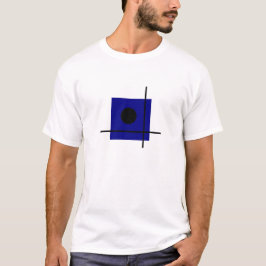 Blau des geometrischen Bauhauses T-Shirt