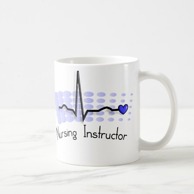 Blau des Krankenpflege-Lehrer-QRS Kaffeetasse (Rechts)
