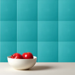 Blau des Meeres aquamarin Fliese<br><div class="desc">Solid ozeanblau aquamarines Design.</div>