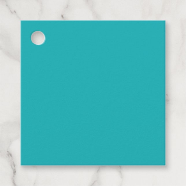 Blau des Meeres aquamarin Geschenkanhänger (Vorderseite)