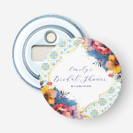 Blau des Mittelmeers Elegantes Brautparty Flaschenöffner