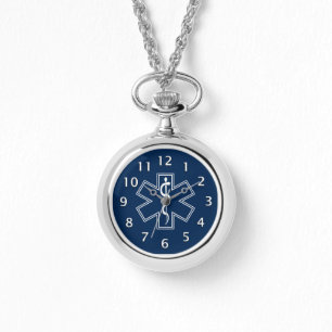 Blau des Sanitäter-EMT EMS Armbanduhr