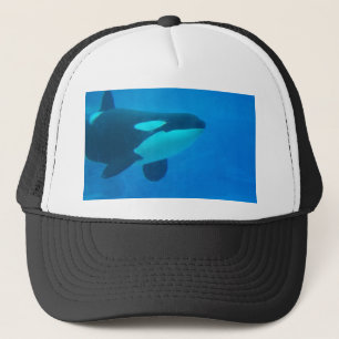 Blau des Schwertwal-Killerwals underwater Truckerkappe