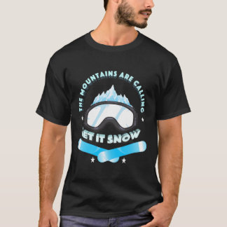 Blau die Berge nennen Coole Neuheit T-Shirt