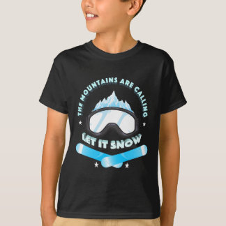 Blau die Berge nennen Coole Neuheit T-Shirt