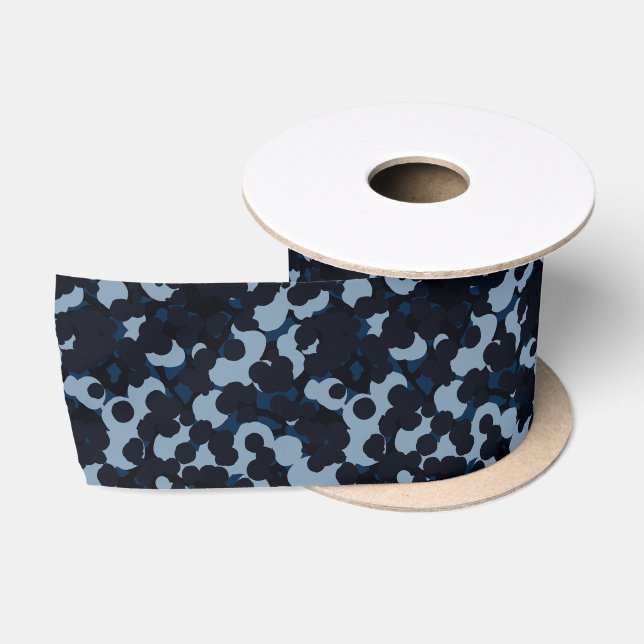 blau, dunkelblau, hellblau abstrakt satinband (Spule)