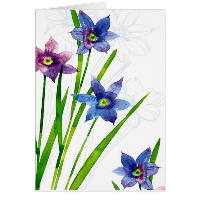 Blau durch Sie Aquarell (Vorne)