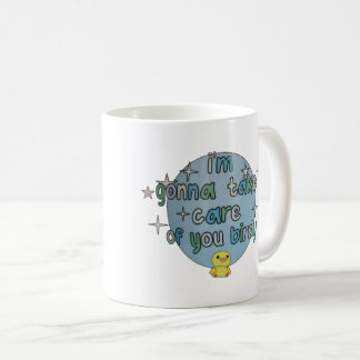 Blau Es ist okay, Birdy Mona Nanalan Tasse