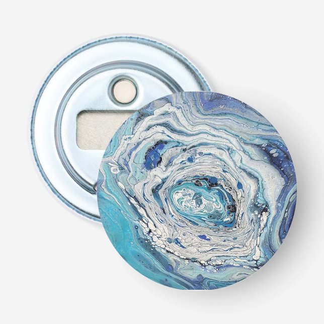 Blau Flaschenöffner (Vorderseite)