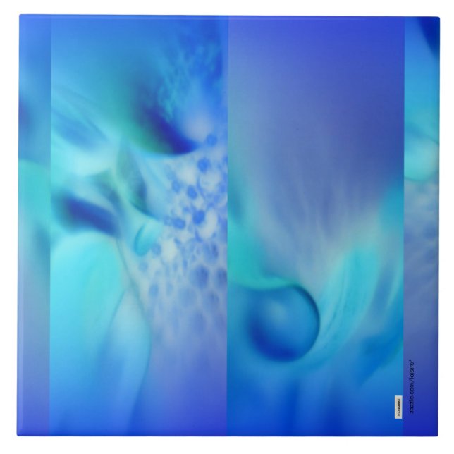 Blau Fliese (Vorderseite)