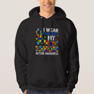 Blau für meine Tochter tragen Autismus Bewusstsein Hoodie